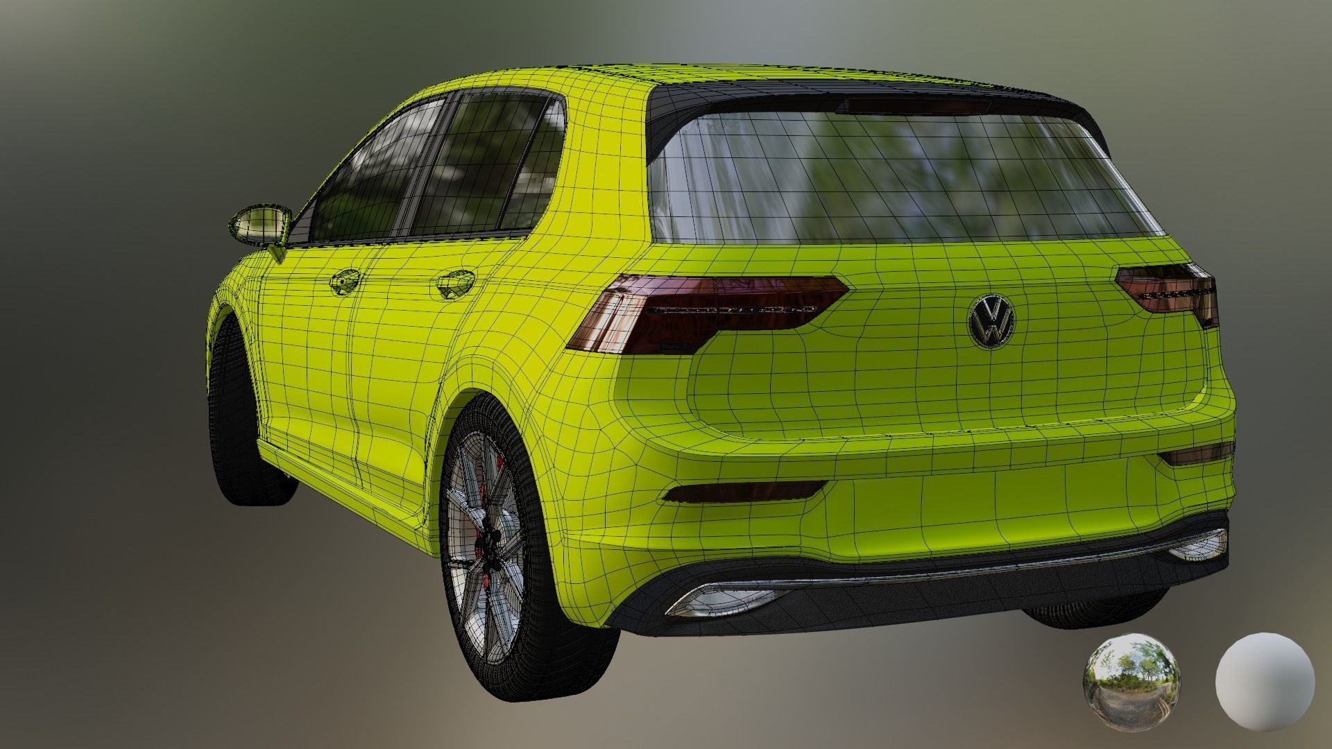 2021 VOLKSWAGEN GOLF 8 STYLE EDITION 3D model_6