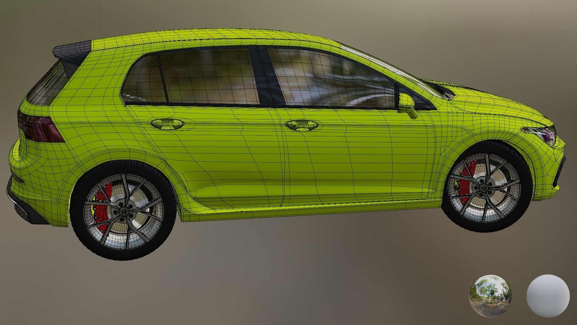 2021 VOLKSWAGEN GOLF 8 STYLE EDITION 3D model_7