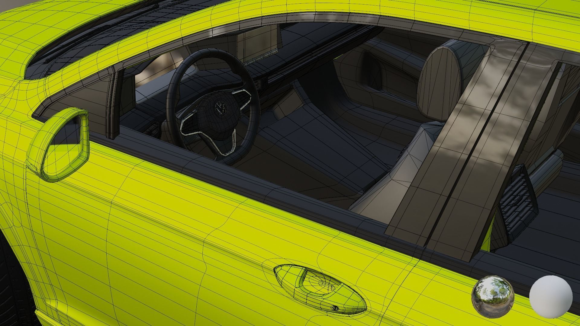 2021 VOLKSWAGEN GOLF 8 STYLE EDITION 3D model_5