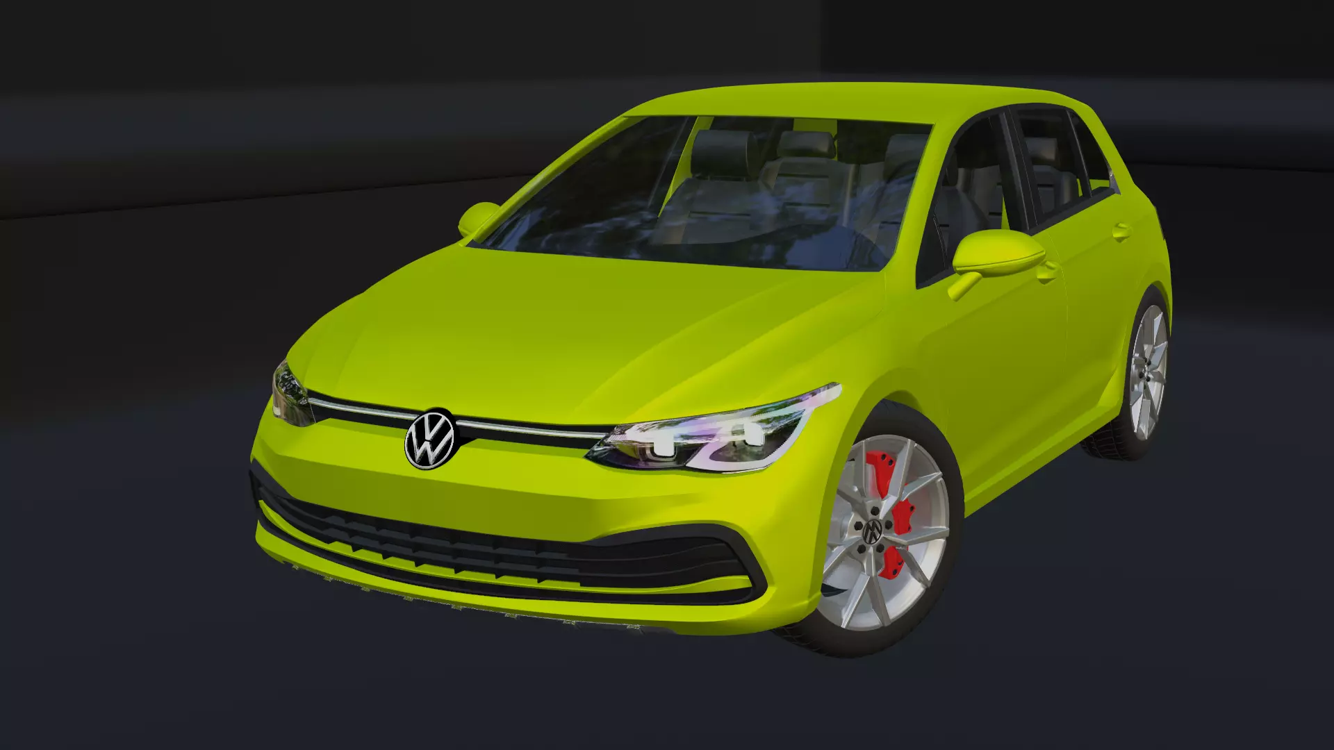 2021 VOLKSWAGEN GOLF 8 STYLE EDITION 3D model_0