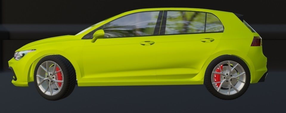 2021 VOLKSWAGEN GOLF 8 STYLE EDITION 3D model_1