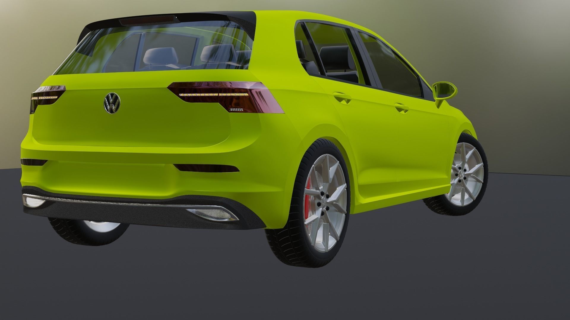 2021 VOLKSWAGEN GOLF 8 STYLE EDITION 3D model_3
