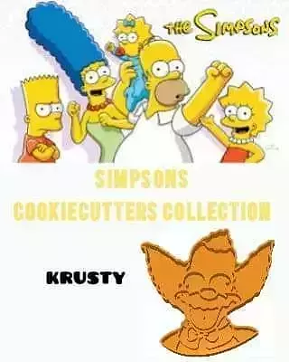 Wonderful Simpsons Character Krusty The Clown Cookie Cutter 3D model