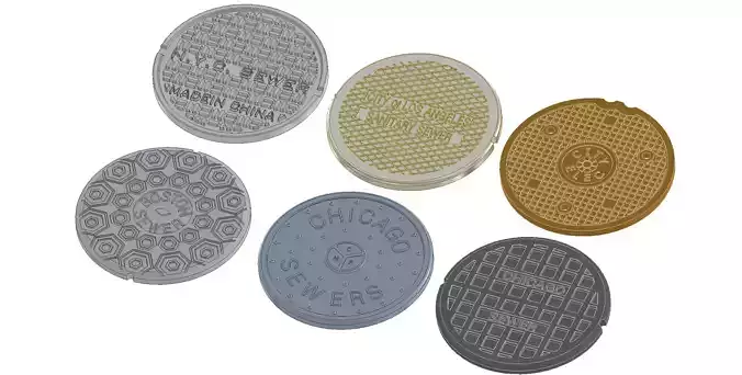 Drink coasters compilation  3D print model