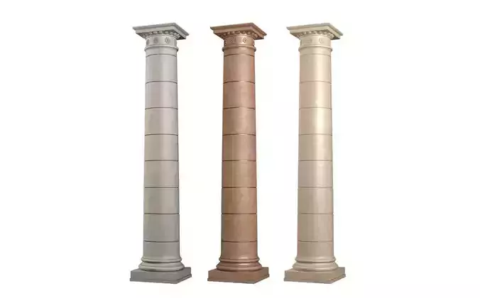 Round Classical rustic columns