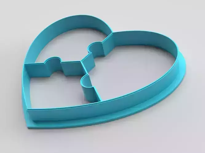 Cookie cutter - Heart 3D print model