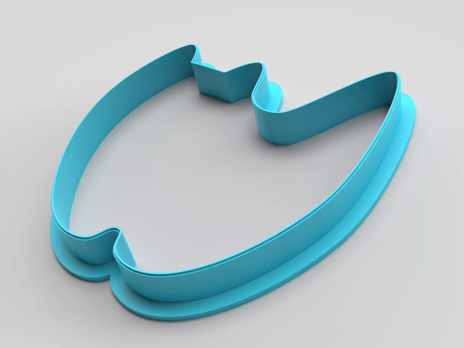 Cookie cutter - Cat 3D print model_0