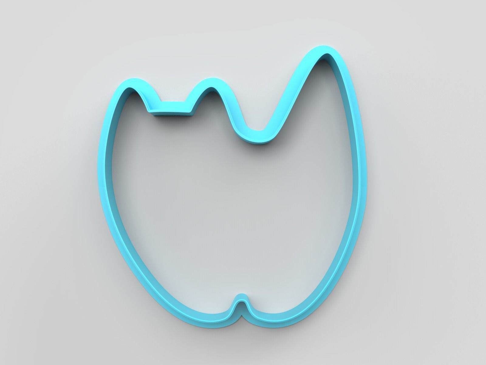 Cookie cutter - Cat 3D print model_1