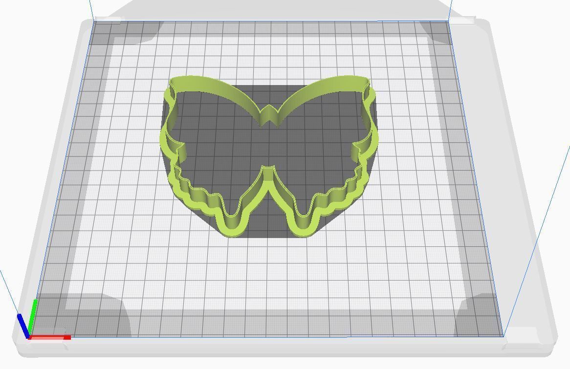 Cookie cutter - Butterfly 3D print model_2