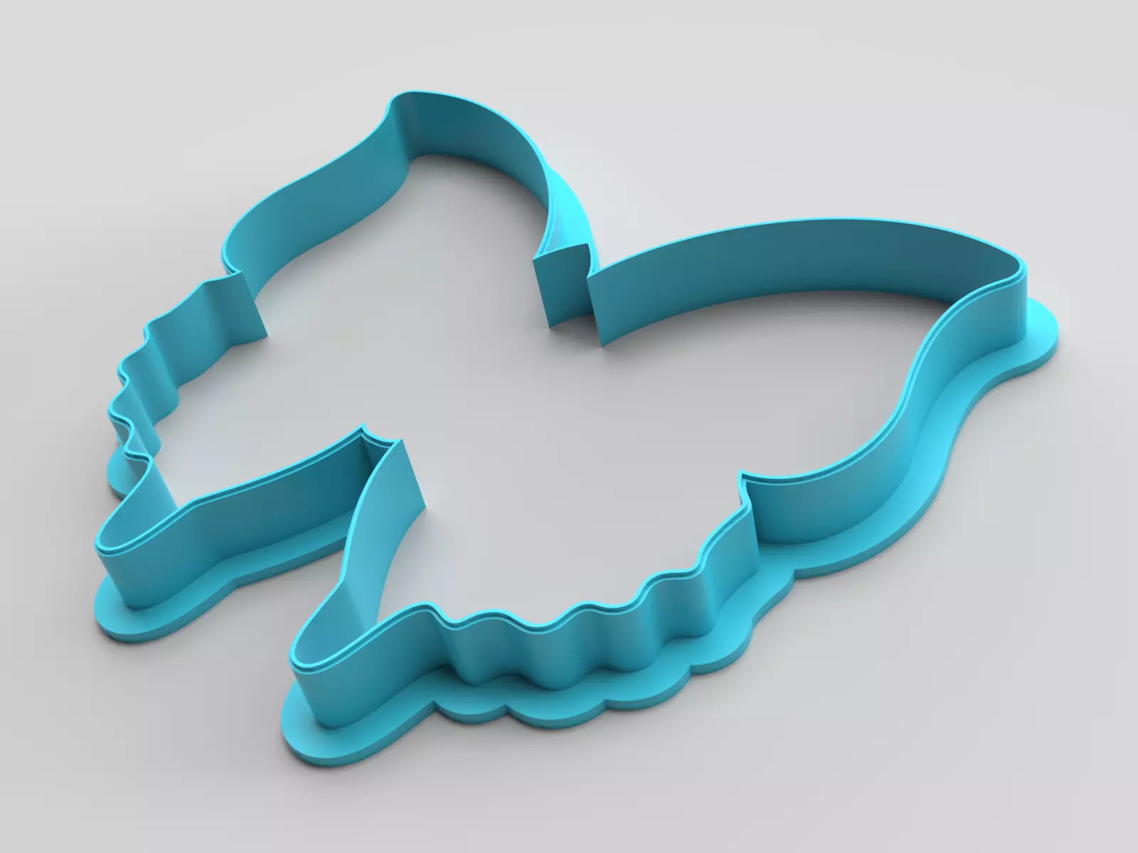 Cookie cutter - Butterfly 3D print model_0
