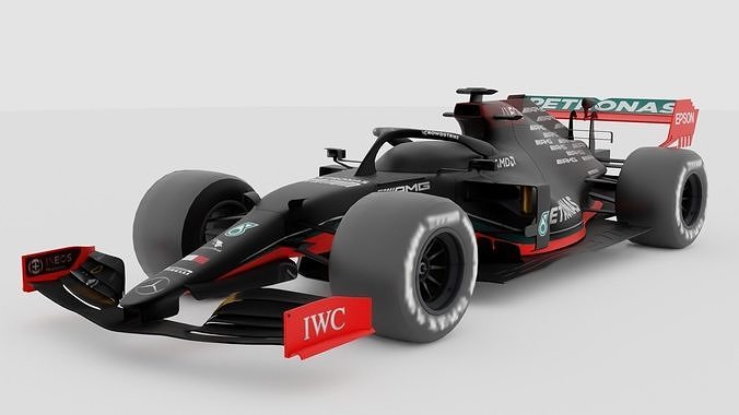 Blender Formula F1 model RIGGED Low-poly 3D model