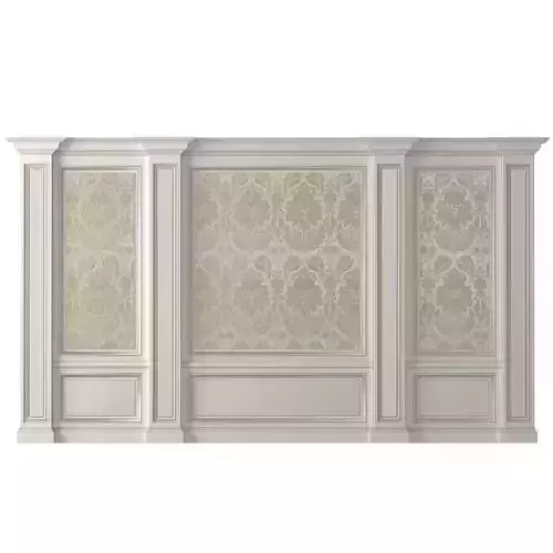 Wall paneling classic wallpaper