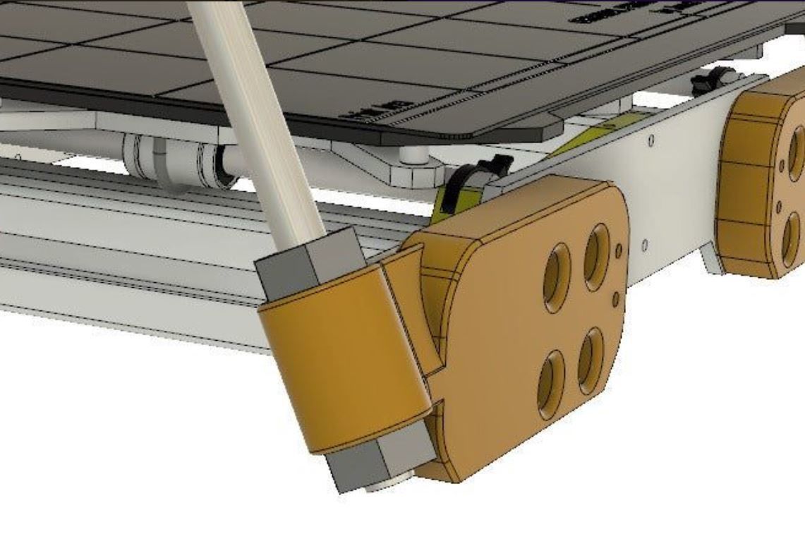 Prusa i3 MK3 and MK2 frame stiffening reinforcement 3D print model_3