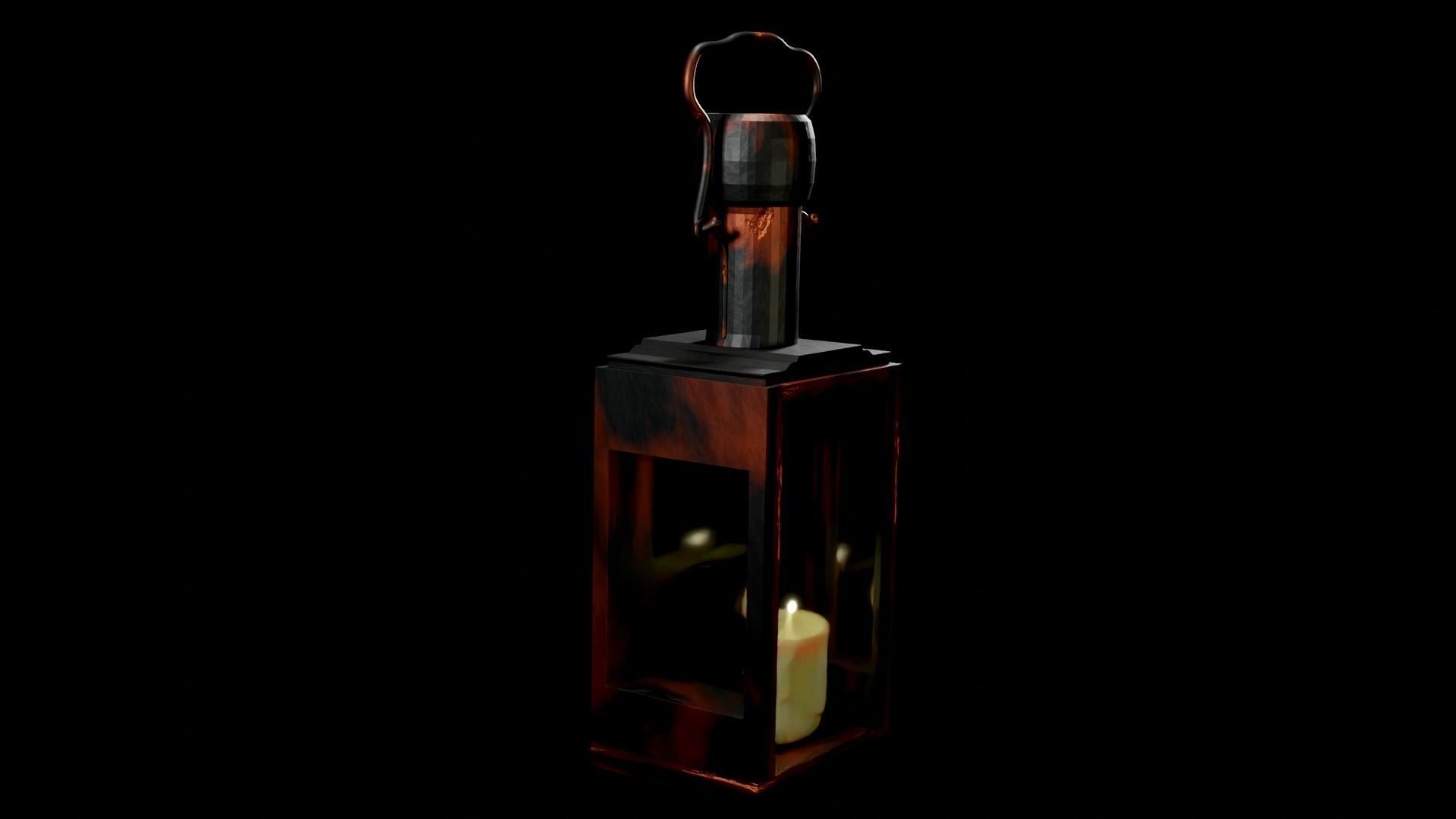  Old hand lamp 3D print model_2
