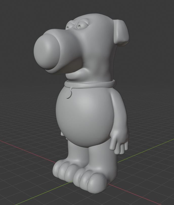 Brian Griffin 3D print model_2