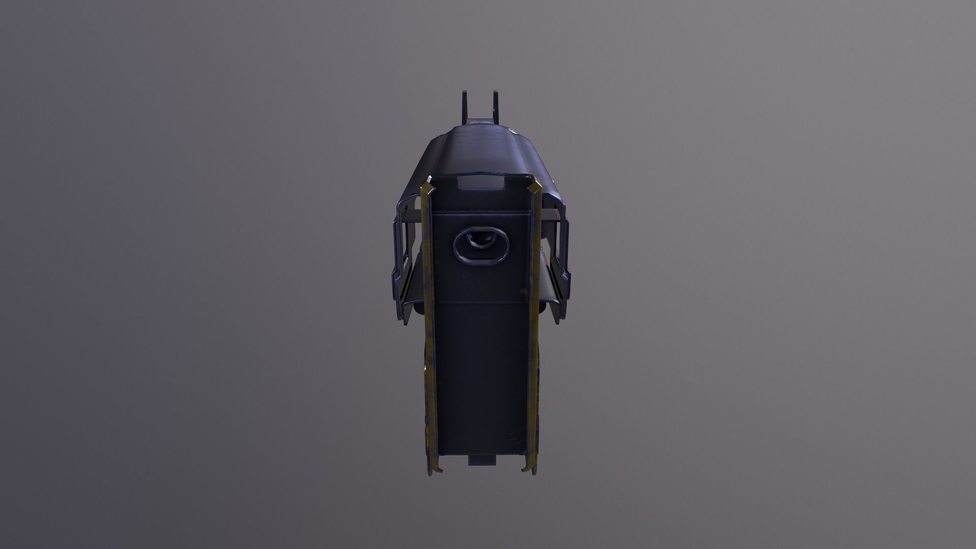 Scrap Pistol Low-poly 3D model_5