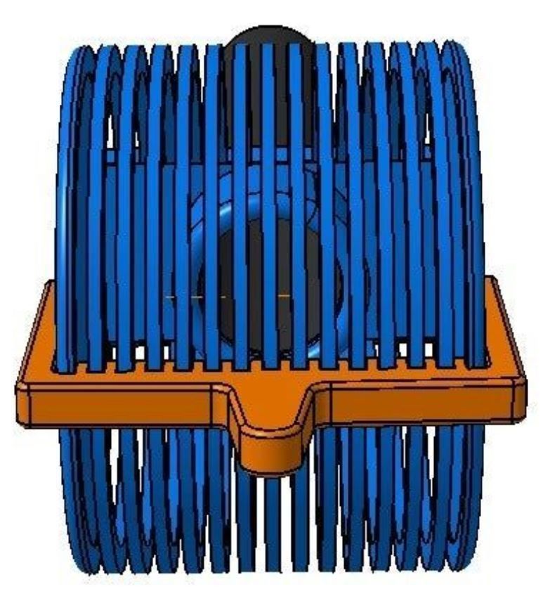 Inlet Grid for Water Turbine Pipe 3D print model_4