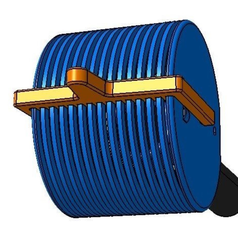 Inlet Grid for Water Turbine Pipe 3D print model_3