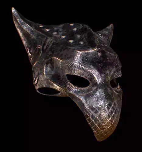 Ancient warrior mask 3d model 3D model