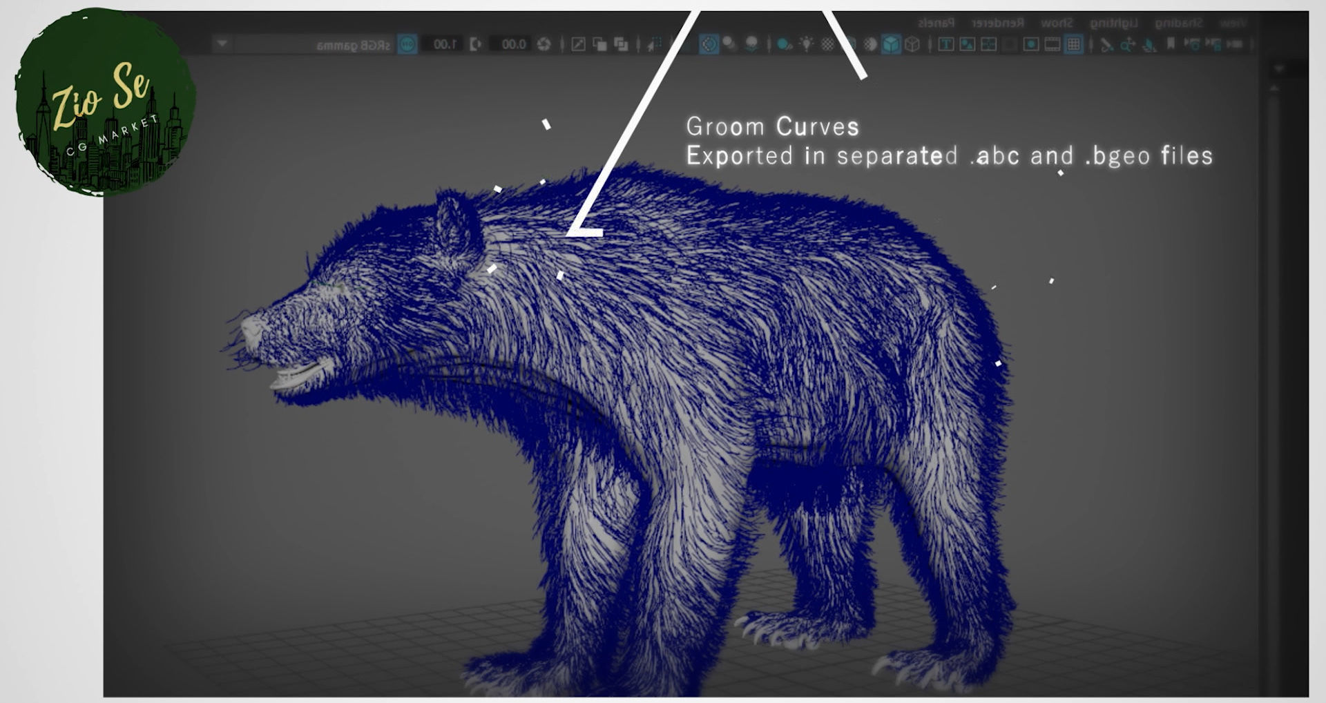 black bear RIGGED 3D model_9