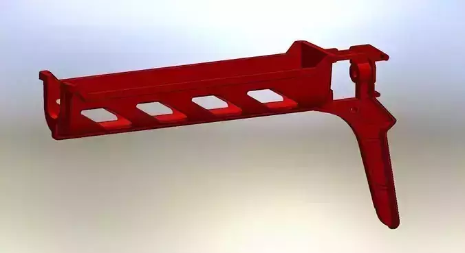 Silicon pistol main part Free 3D model