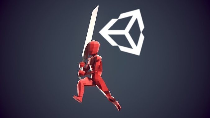 Runner animations 2 Low-poly 3D model