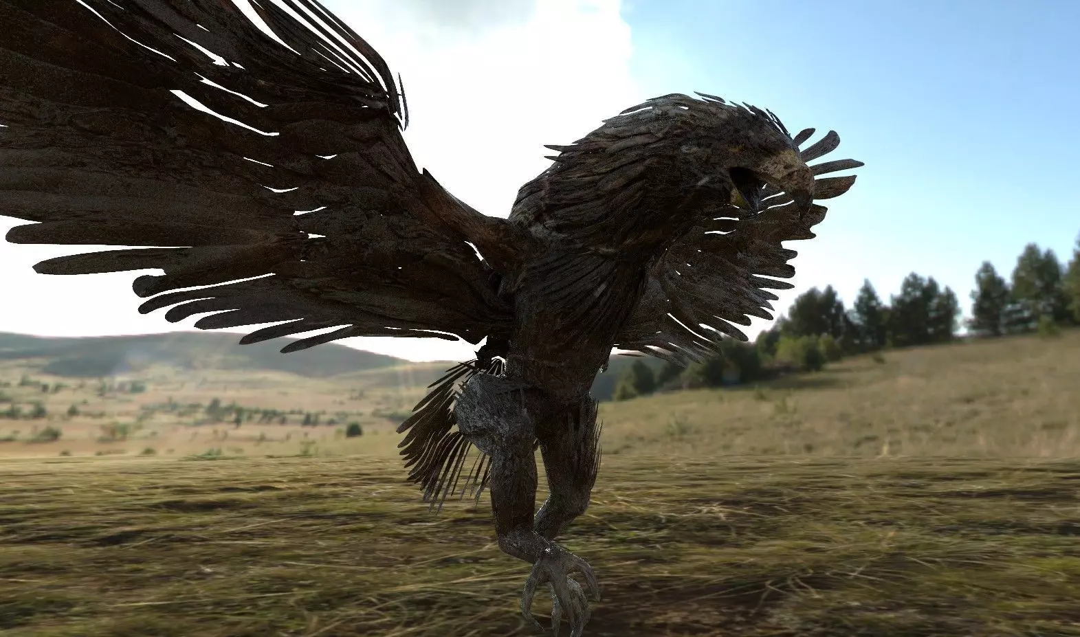 Eagle low res rough 3D model