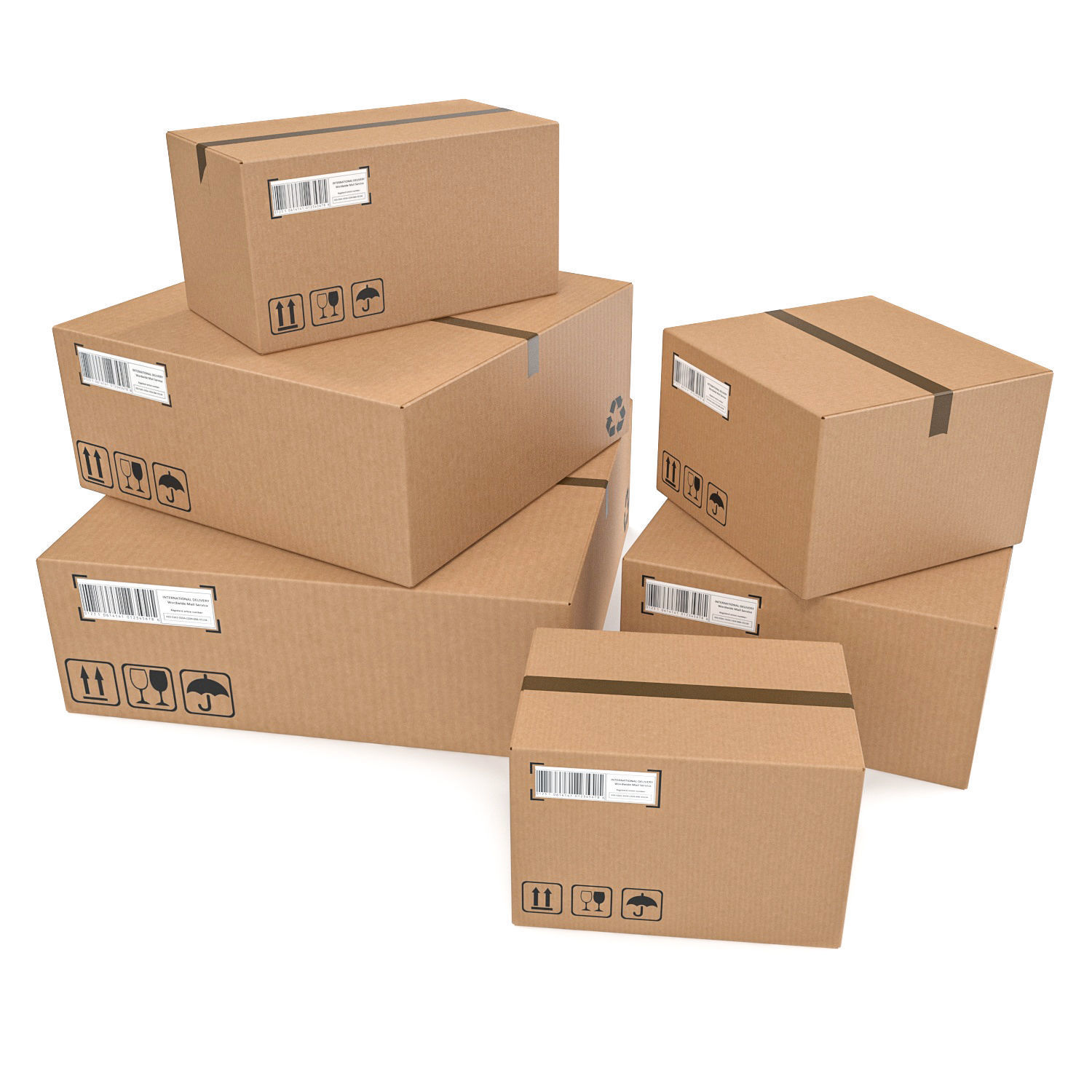 Cardboard boxes Collection _1