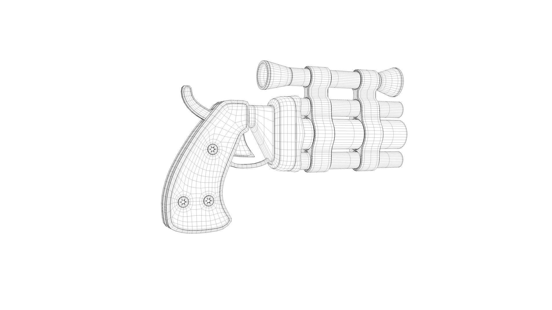 Toy Gun 1 3D model_9