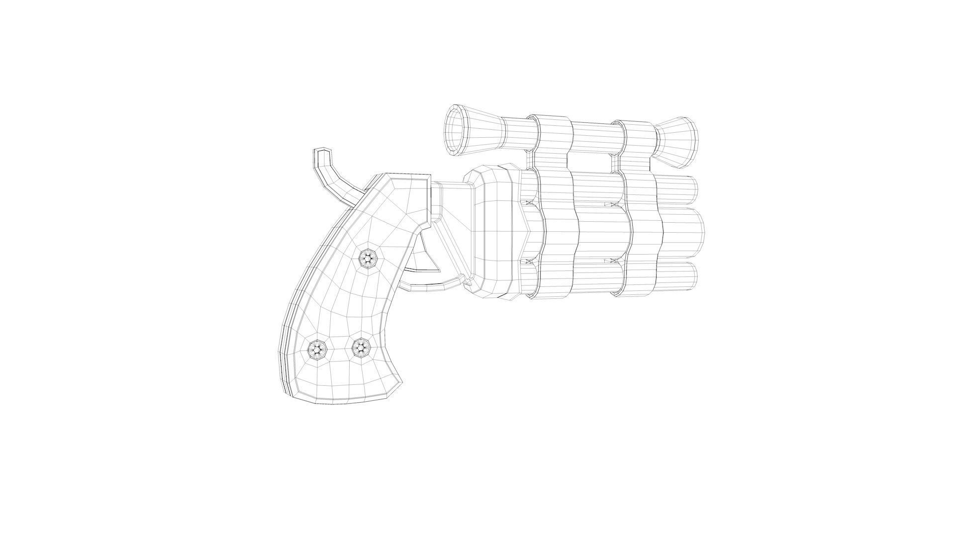 Toy Gun 1 3D model_7