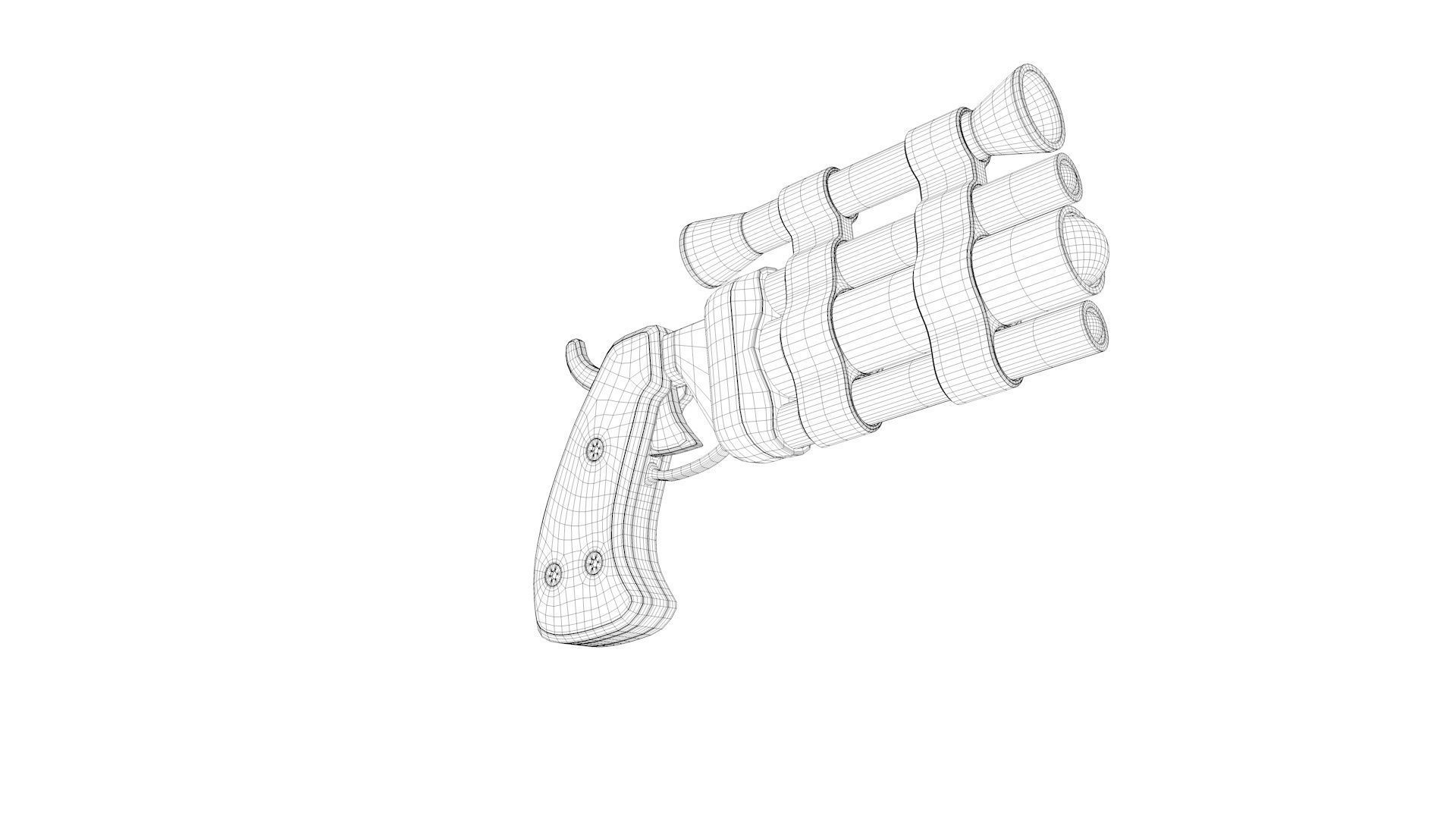 Toy Gun 1 3D model_8