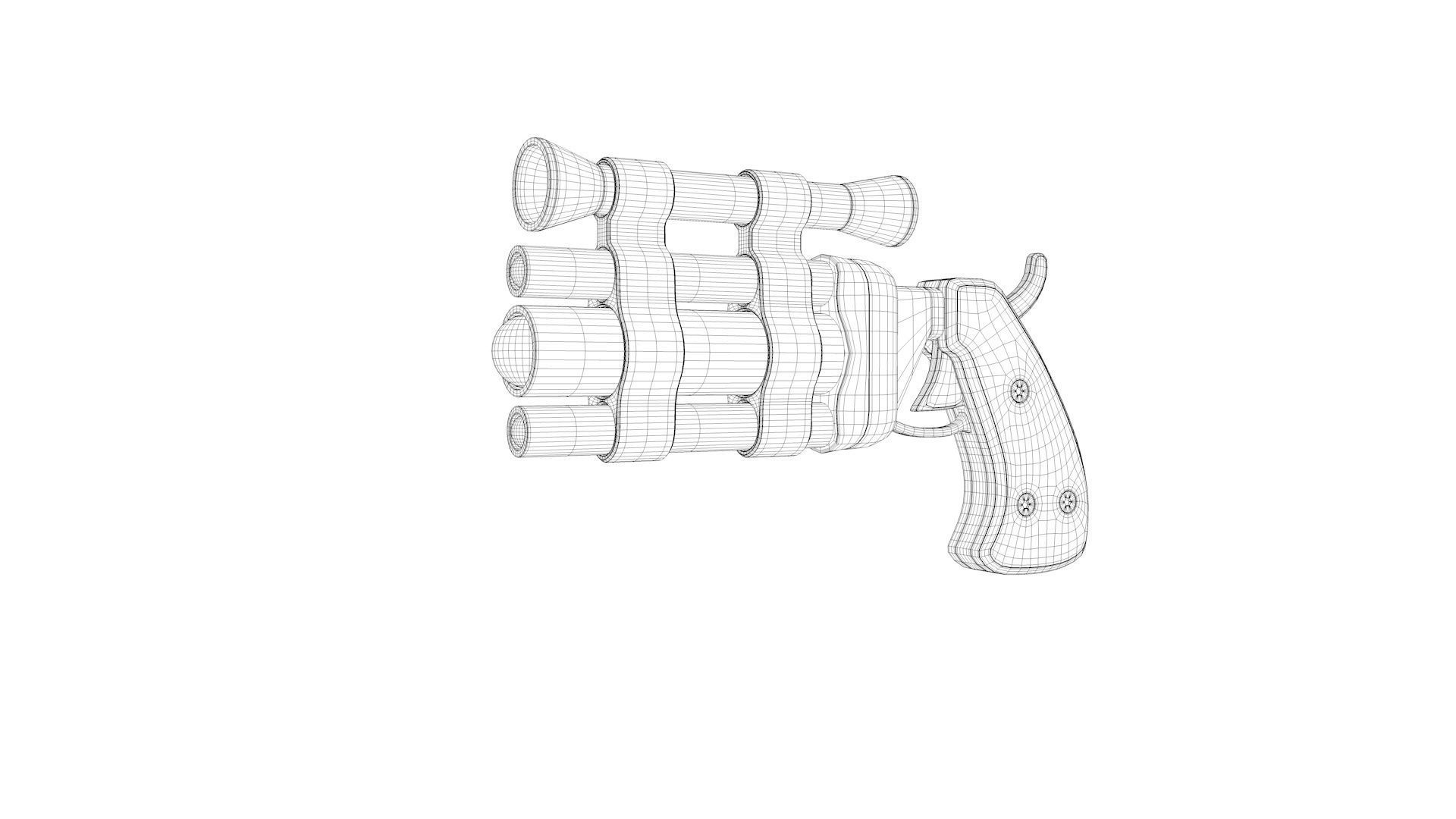 Toy Gun 1 3D model_10