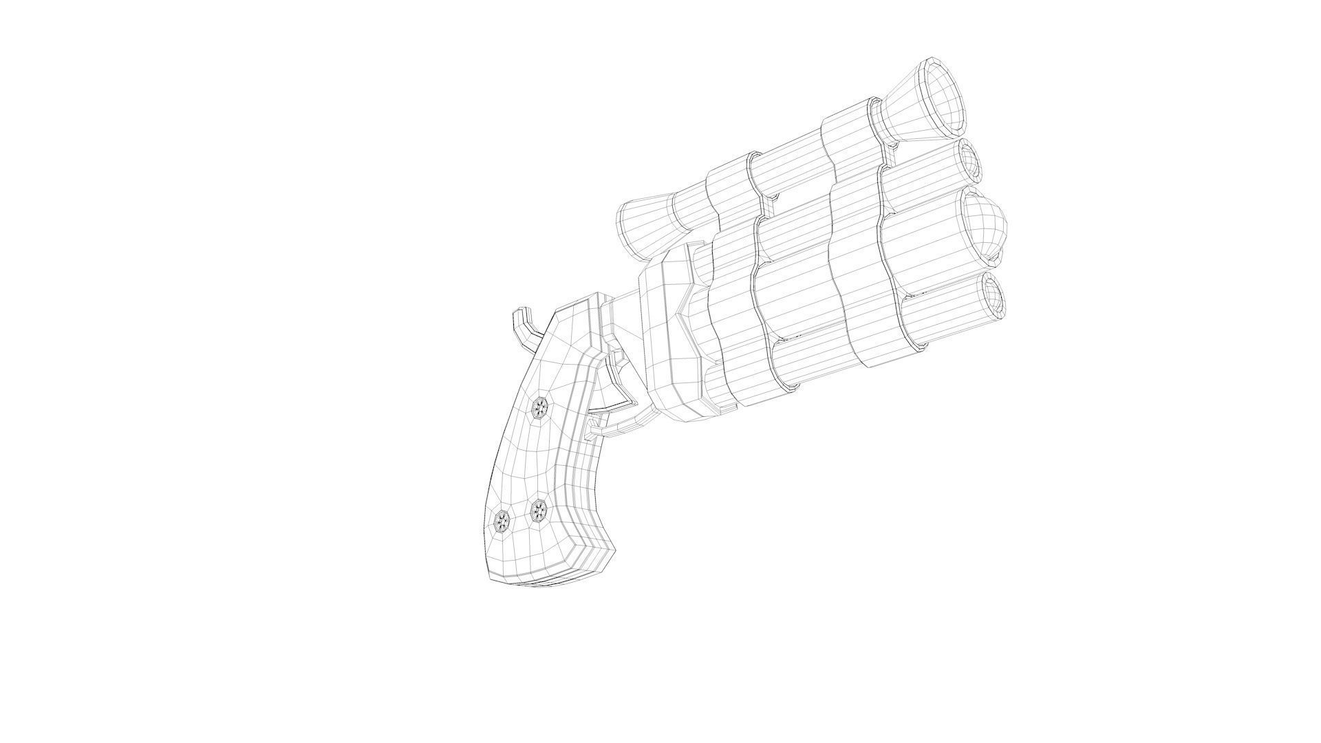 Toy Gun 1 3D model_11