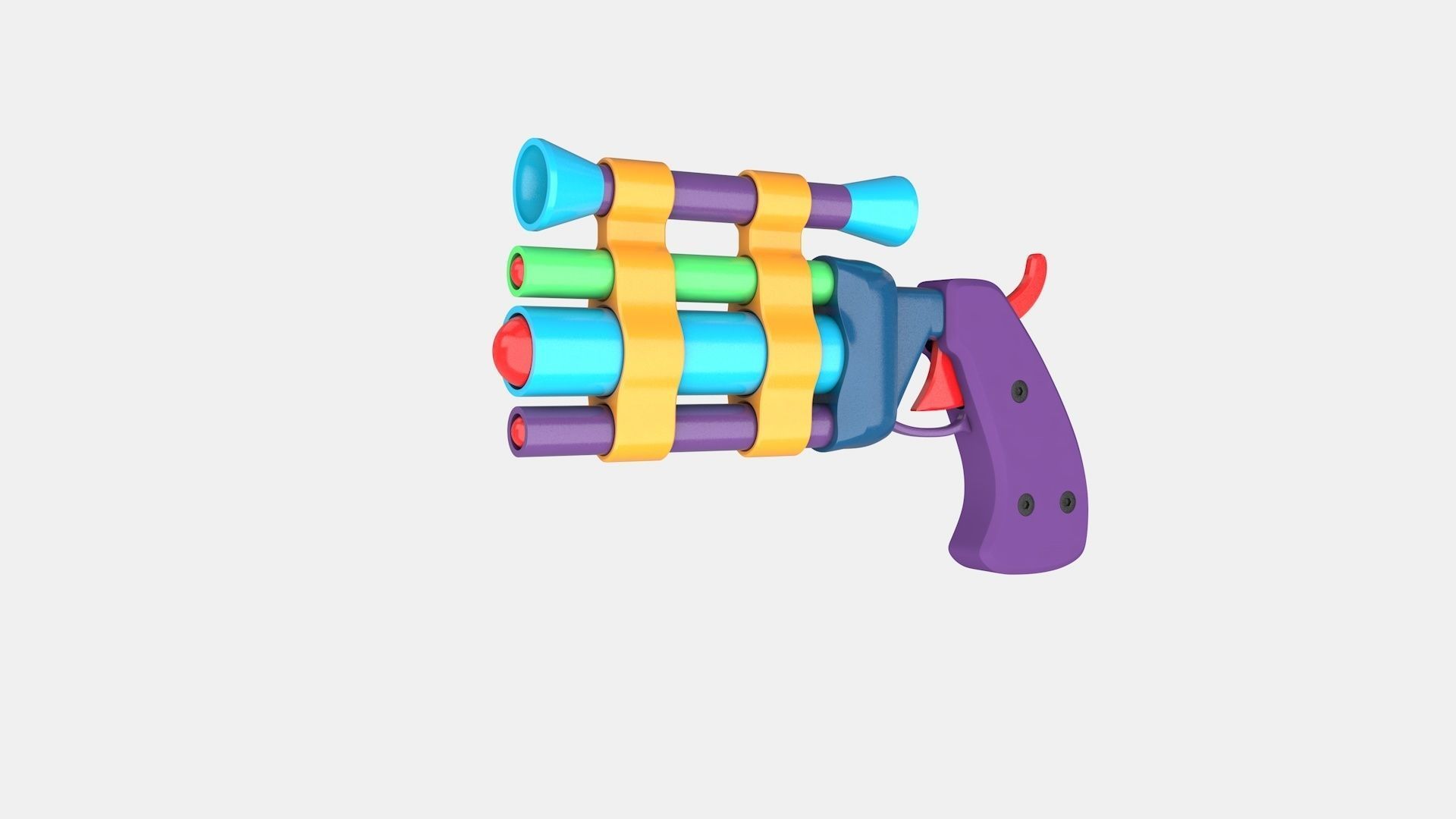 Toy Gun 1 3D model_4