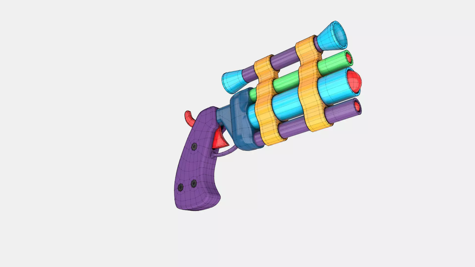 Toy Gun 1 3D model_0