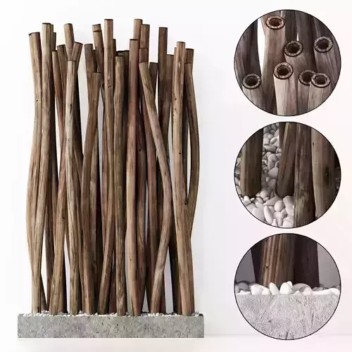 Screen branch hollow pebble fundament n1