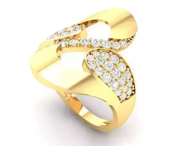 Luxury Women Diamond Ring with Elegant Design 521