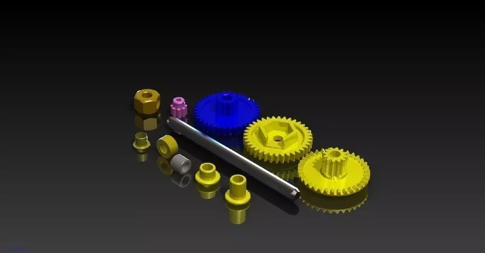 Tamiya Gear set Free 3D model