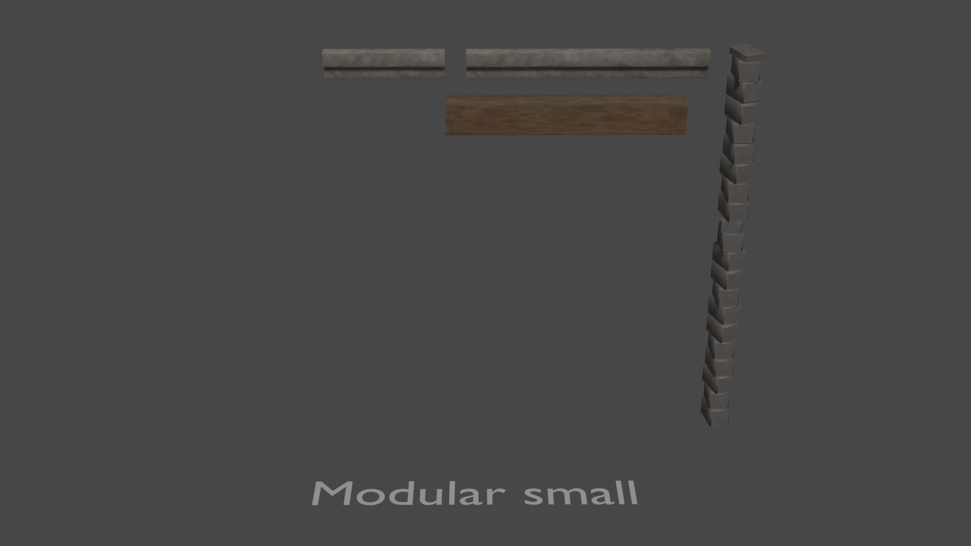 Sighiskor Village - Church Modular Props Low-poly 3D model_2