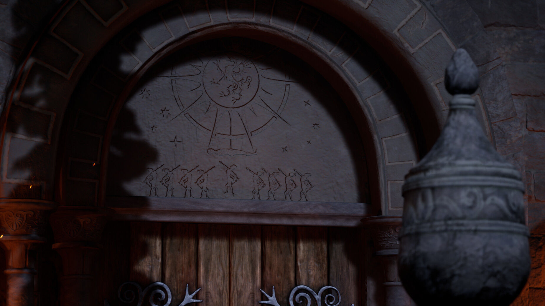 Sighiskor Village - Church Modular Props Low-poly 3D model_4