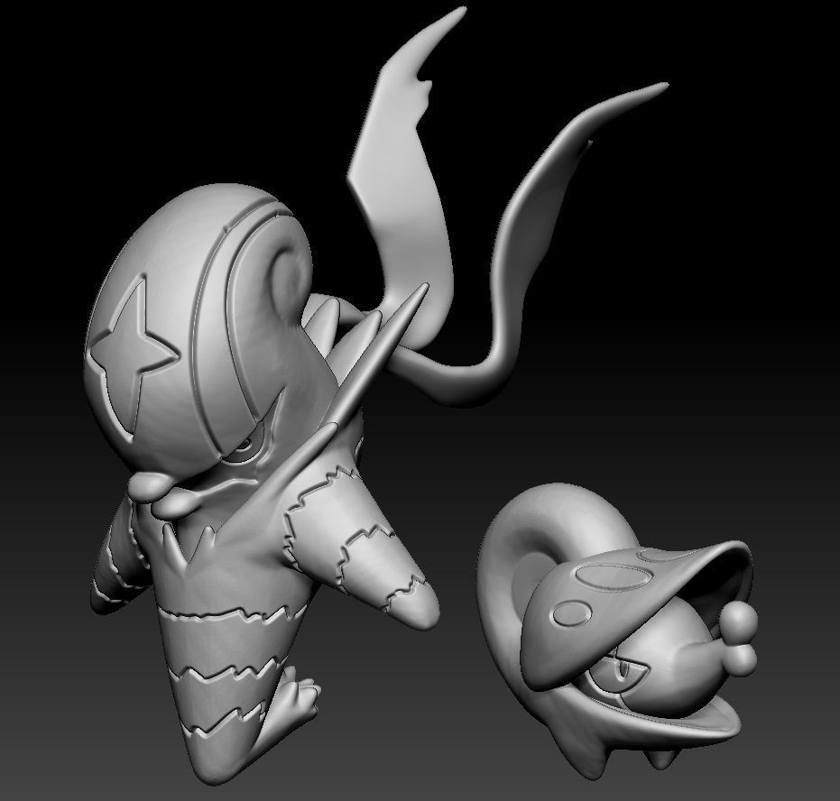 Pokemon Shelmet Accelgor 3D print model_1