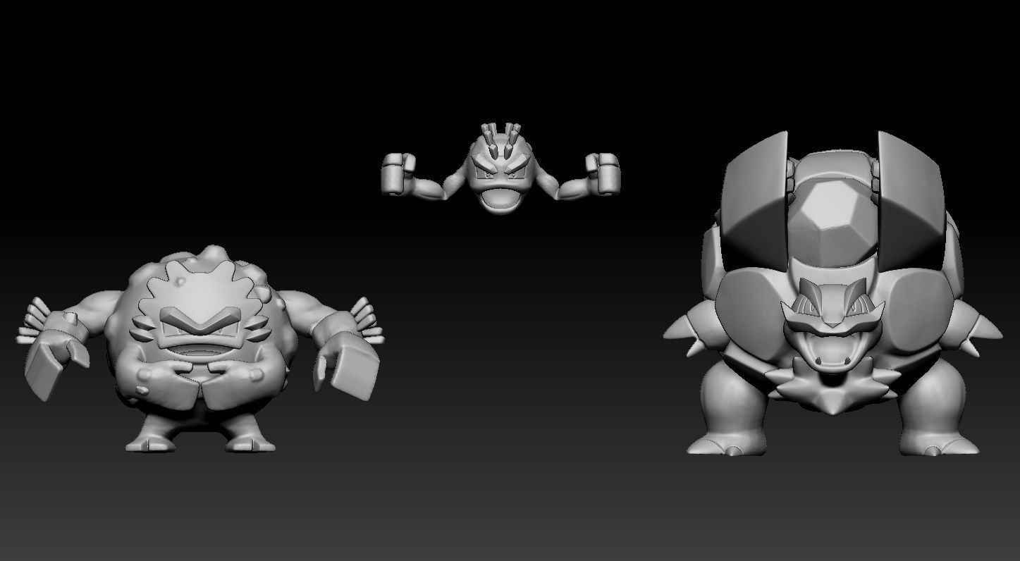 Pokemon Alolan Geodude Graveler Golem 3D print model_1