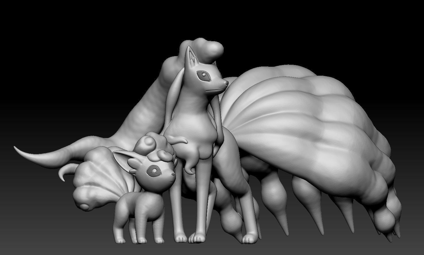 Pokemon Alolan Vulpix Alolan NineTales 3D print model_2