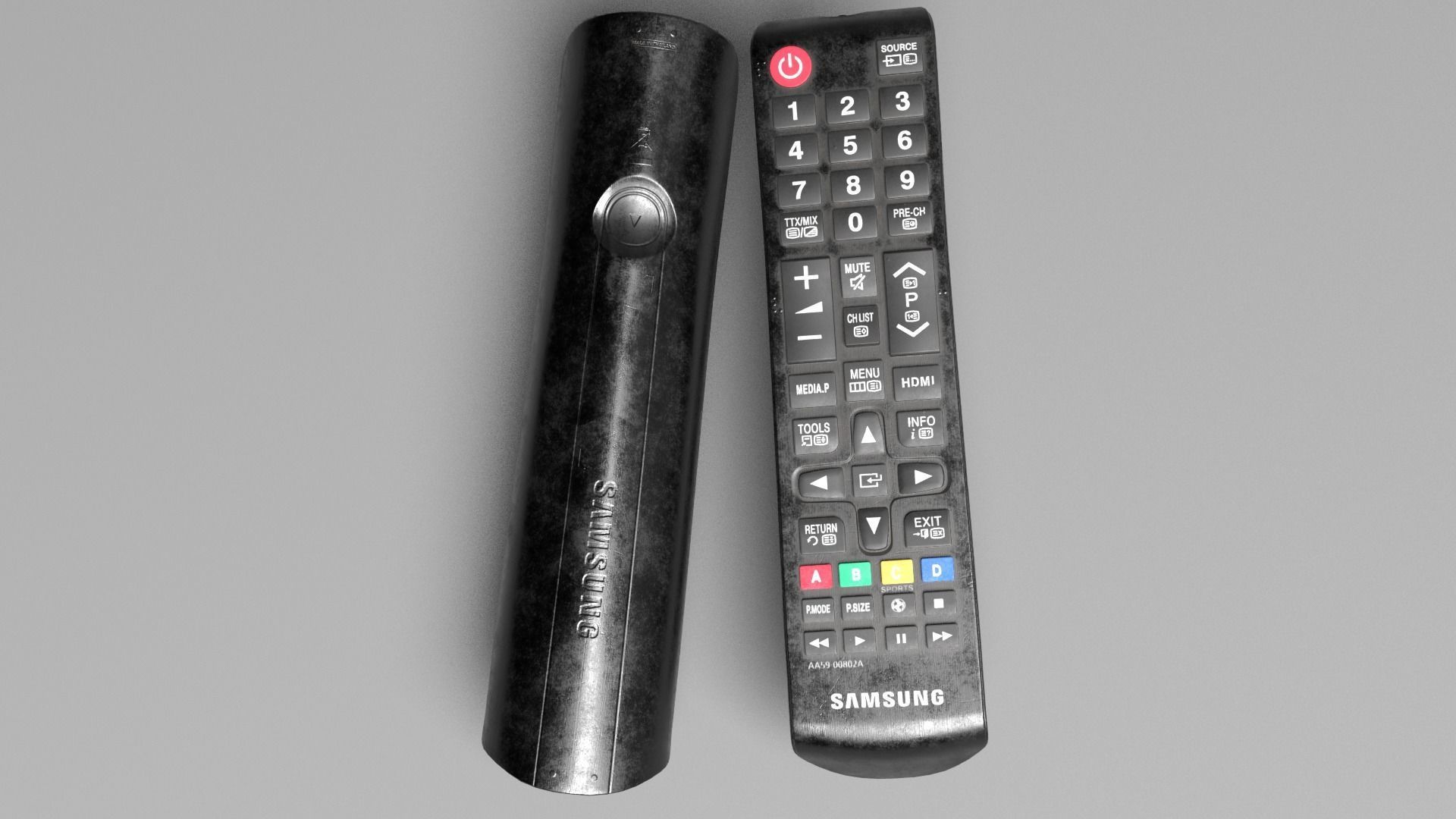 Remote Tv samsung Low-poly 3D model_7