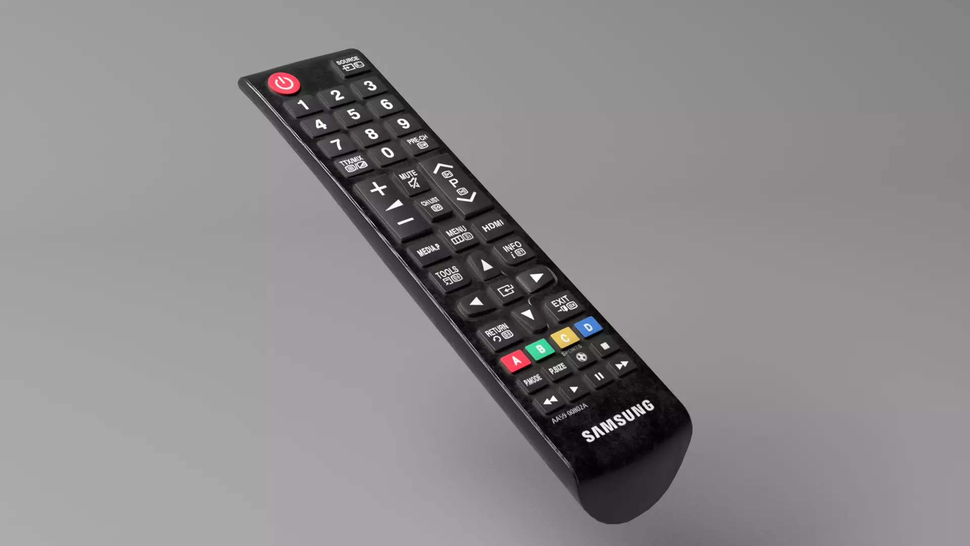 Remote Tv samsung Low-poly 3D model_0