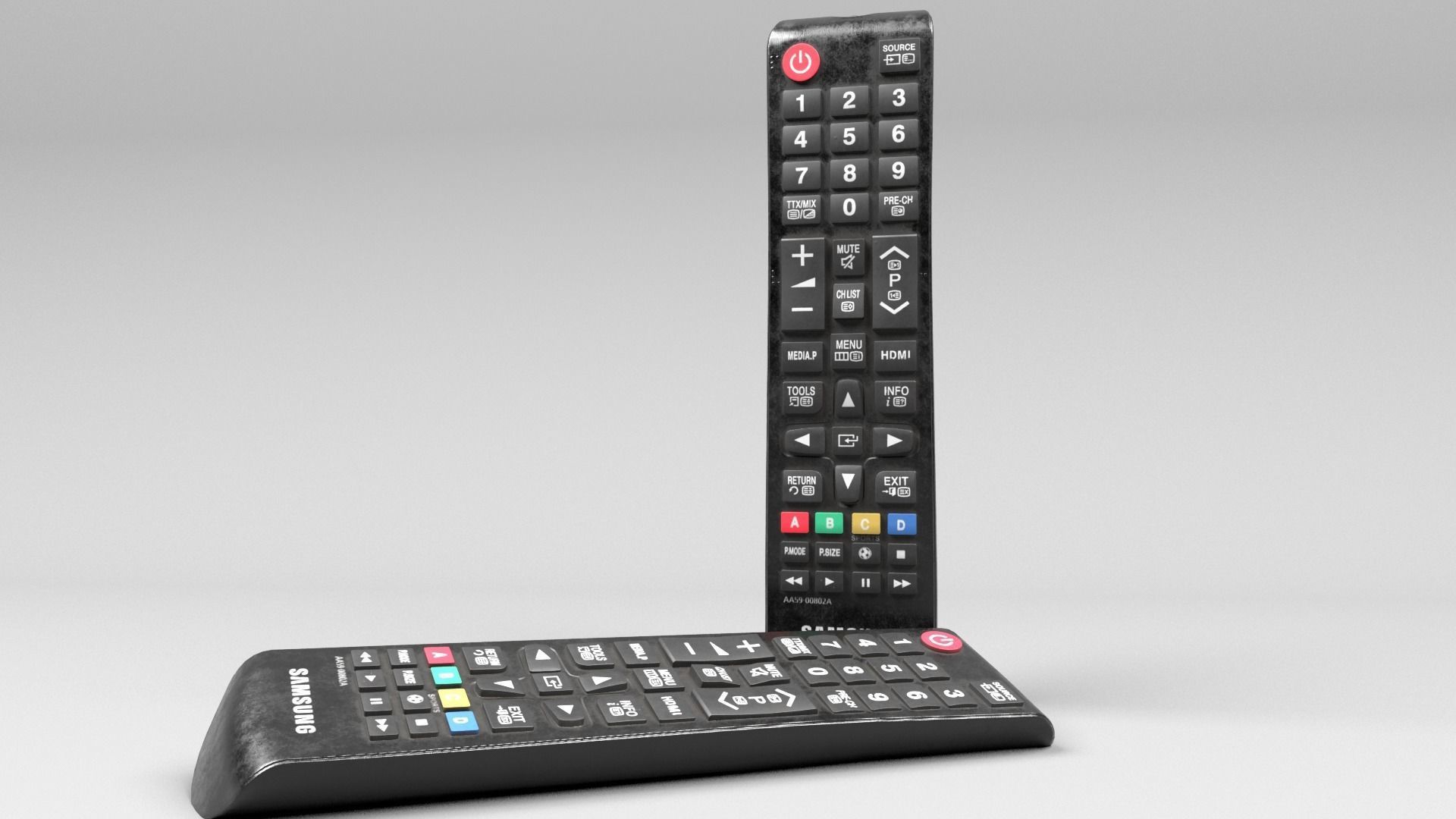 Remote Tv samsung Low-poly 3D model_4