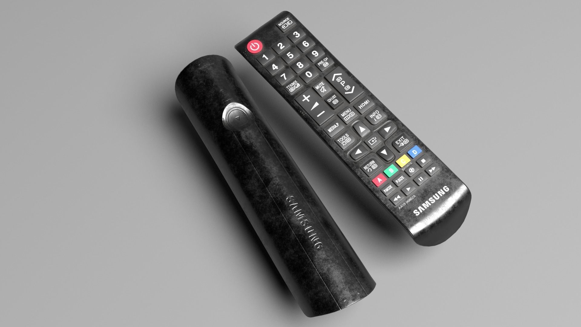Remote Tv samsung Low-poly 3D model_2