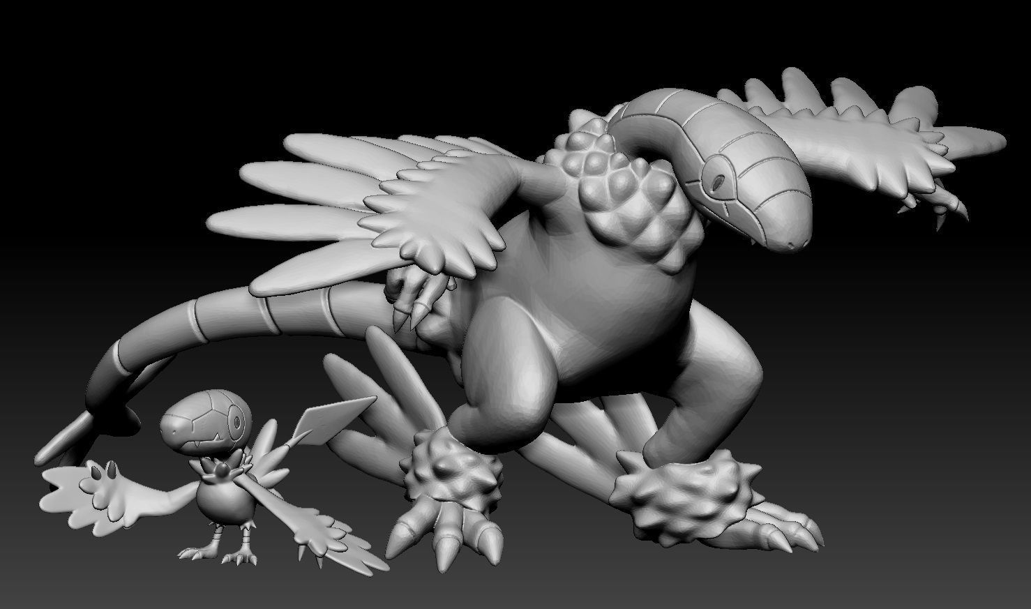 Pokemon Archen Archeops 3D print model_3