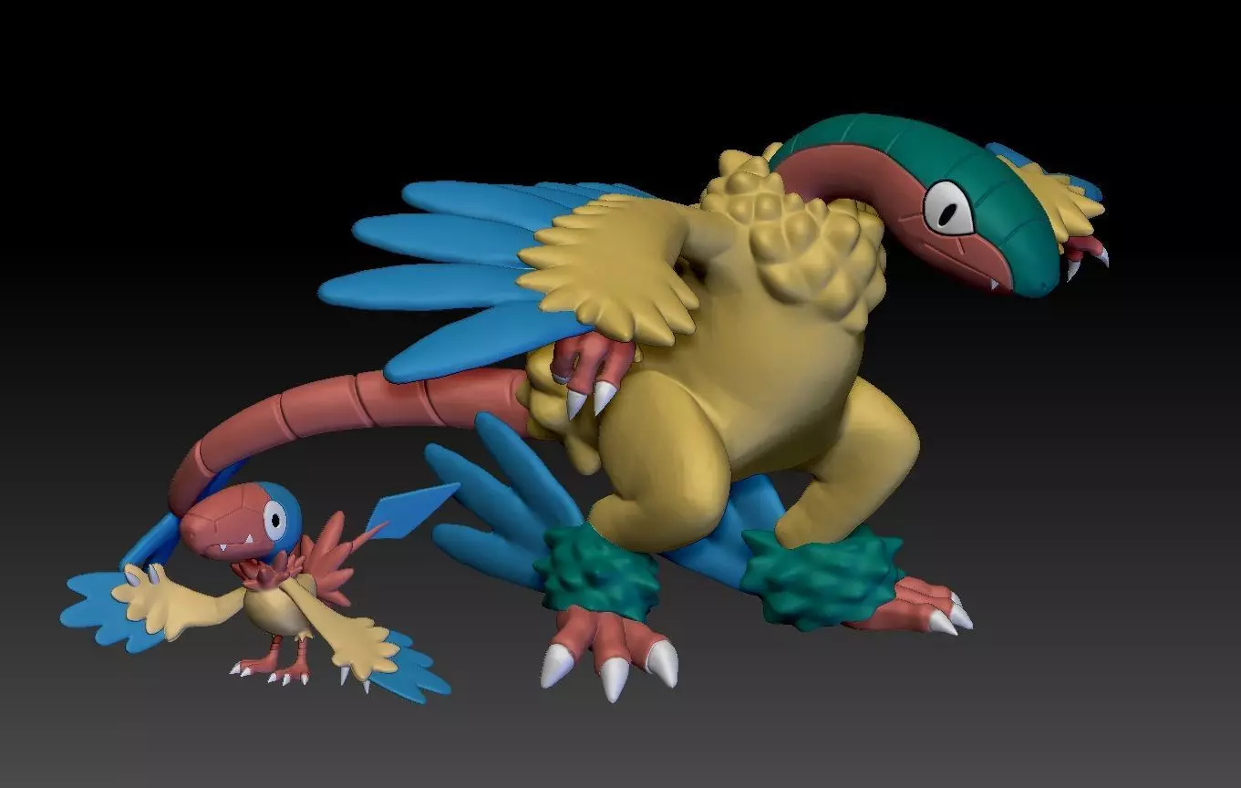 Pokemon Archen Archeops 3D print model_0