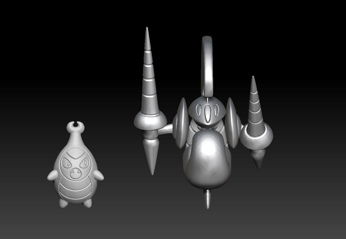 Pokemon Karrablast Escavalier 3D print model_1